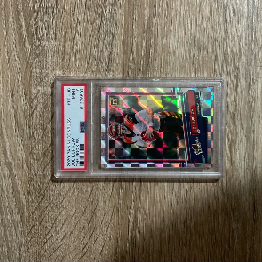 Joe Burrow PSA Collectible Card Mint 9